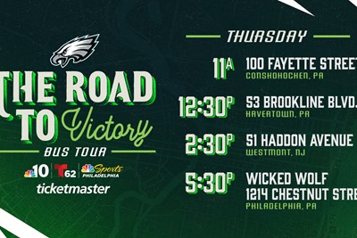 Travel Advisory for "The Road to Victory Bus Tour" on Thursday, Jan. 11